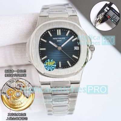 OMF Swiss Clone Patek Philippe Nautilus 5711 Blue Dial Stainless Steel Automatic Watch 